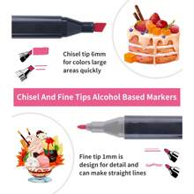 168/120/100/80/60 Color Art Marker Pens,Rotuladores De Colores,Dual Tip Drawing Pen, Suitable For Artist Painting, Sketching, Coloring, Illustration, Anime Design, Art Sketch Drawing Pen Set, Christmas And Birthday Present, Easter Gift,204/262/48/40/36/30/30/24/12 Colours Back To School