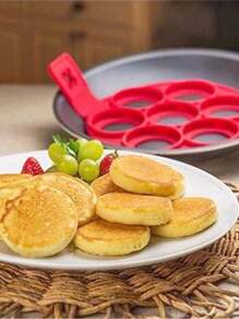 Stampo per pancake, stampo per omelette, stampo in silicone riutilizzabile per pancake con 4/7 camere a forma di fiore, accessori essenziali per la cottura e la cucina
