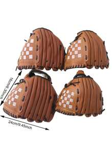 1pc Baseball Glove For Youth Adult Softball Glove 9.5''-10.5'' For Training And Beginner Baseball Mitt Left Hand Glove Right Hand Throw(Logo Size Color Random)
