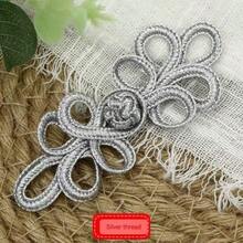 5 件/10 件手工制作中国旗袍纽扣，多种颜色可选，白色编织缝纫纽扣，复古金/银线装饰纽扣，适用于腰部、衣领、窗帘、服装，适用于 DIY 服装和工艺品