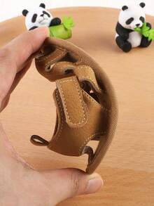 1 Pair Breathable Solid Color Hook-And-Loop Design Toddler Boy Sandals & Slippers, Suitable For 0-1 Year Old Infant Boys Learning To Walk, Spring/Summer/Autumn