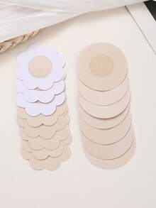 100pcs/Pack Disposable Nipple Covers, Friction-Proof, Invisible, Thin, Anti-Allergy, Breast Petals For Camisole, Casual, Comfortable, Minimalist, Sports, Summer - Apricot - View 9