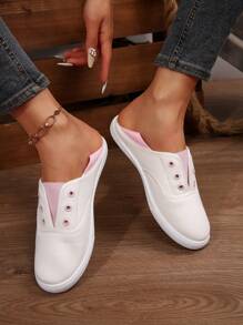 Scarpe di tela stile universitario per donna, nuove scarpe sportive primaverili casual, scarpe vulcanizzate bianche