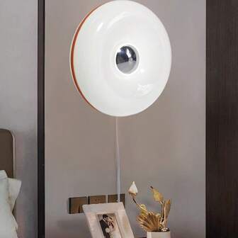 现代甜甜圈触摸灯 - 可调节亮度和色温，USB 供电壁灯或台灯，适用于卧室、书桌或装饰、环境光装饰 | 俏皮设计 | USB 供电灯、台灯