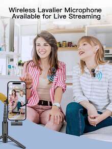 YAIUZGOO Wireless Professional Lavalier Microphone, Lightning Connectors, Ideal For Smartphones, Tablets, Computers, Cameras - Perfect For Audio, Video Recording, Interviews, Podcasts, And Live Streaming, Wireless Microphone - Lightning - Xem 4