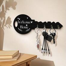 (Key Hook) 1pc Key Holder Wall Mount Key Holder Coat Rack Wall Mount Entryway Decor Mail And Key Organizer For Wall Key Rack For Wall Keyholder Key Wall Holder Holiday Gift New Home Gift Home Decoration - 1個 - 查看 6