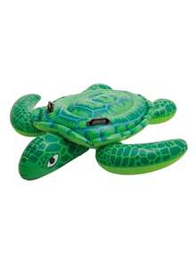 1 件夏季浪漫粉色充气海龟漂浮水上浮标、户外冲浪浮标、泳池漂浮躺椅