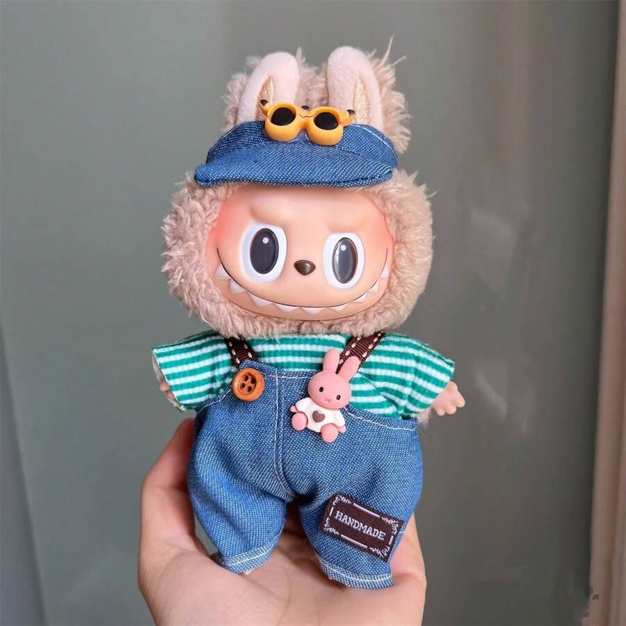 Vêtements Pour Poupée 17cm Labubu - Pull à Capuche Mignon - DIY Accessoires