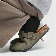 Pantuflas unisex de verano, ligeras y de suela blanda, transpirables, tipo zapatillas de estar por casa, de fácil deslizamiento, tallas 36-47 - Verde - Ver 6