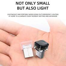4 Peças Luz Ambiente de Carro LED USB Mini Colorida, Luz Decorativa de Atmosfera, Luz de Emergência, Acessórios Automotivos