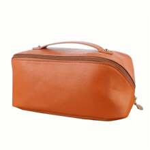 1pc Personalized Makeup Bag,Travel Makeup Bag For Women,Custom Leather Cosmetic Bag,Wedding Gifts,Large Capacity Storage Organizer,Bridesmaid Gift,Birthday Gift,Mother's Day Gift