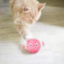 Smart Electric Chirping Plush Ball Toy For Cats, Fluffy Squeaky Cat Chewing Toy Ball, Interactive Sounding Cat Scratcher, Cats Chasing Toy For Indoor Outdoor Chuck It Catnip Toys For Interactive Toys