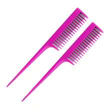 2 piezas de Peines profesionales para esponjar, usados para esponjar las raíces del cabello del peine, aumentar el volumen del cabello, calidad del cabello y normal, peines para hombres y mujeres - Multicolor - Ver 8