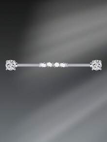 CIZME 1Pc 14G Industrial Barbell Cartilage Earring Body Piercing Jewelry 38mm, Industrial Piercing Jewelry Industrial Piercing,Industrial Earrings For Women Men,Industrial Barbell Stainless Steel Industrial Bar Piercing Iindustrial Bar, Industrial Barbell Helix Piercing Earring Industrial Barbell Ring With CZ Chain Surface Cartilage Earring Body Piercing Jewelry 38mm For Women Daily Wear - Multicolor - View 13