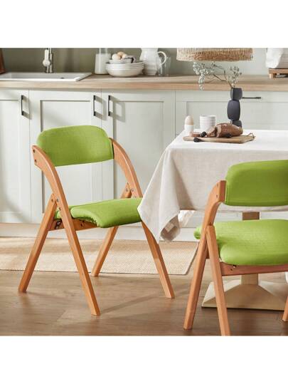 SoBuy FST92 Folding Kitchen Stoel Padded Seat Backrest Approx.: 47 77 60 Cm