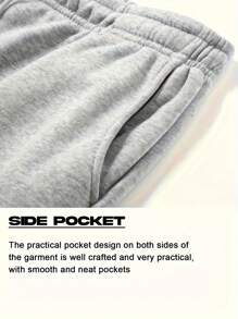 Pantalones deportivos de 2 piezas para hombre, para correr y actividades al aire libre, de unicolor y diseño simple, con cintura elástica y cordón, disponible en varios colores, aptos para todas las estaciones, adecuados como regalo para esposos, novios, jóvenes y amigos que les gusta hacer deporte y estar en forma.