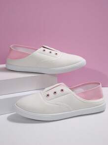 Scarpe di tela stile universitario per donna, nuove scarpe sportive primaverili casual, scarpe vulcanizzate bianche