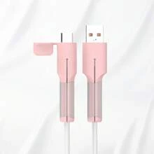 Charger Cable Protector,Type-C To Type-C/USB A To Type-C Silicone Charger Cable Protector,2024 New 2 In 1 Data Cable Protectors And Winders,Cell Phone Charger Cable Protector Charger Protector