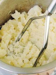 1 件土豆压榨机，不锈钢土豆捣碎机，适用于厨房 - 銀色 - 查看 2