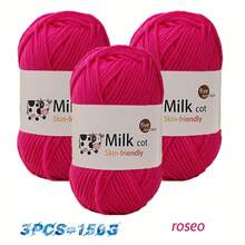 150g (Contains 3pcs) Soft Medium Thick Yarn For Handmade Knitting DIY Crafts, Handmade Gifts, Sweaters, Hats, Scarves - Multicolor - View 12