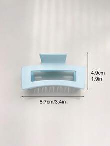 Bộ 6 kẹp tóc vuông vừa màu xanh nhạt mờ mờ, phụ kiện tóc đơn giản và đa năng cho bé gái, kẹp tóc mùa xuân/hè, kẹp tóc, kẹp tóc kẹp tóc, kẹp tóc mùa thu đông cho trang phục đi nghỉ dành cho phụ nữ - Nhiều màu - Xem 3