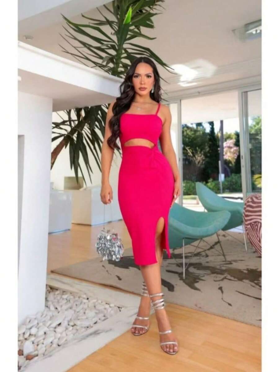 Anaruga Dress: Elegance And Style In Every Curve (34 To 44)  2025 - Hot Pink - View 1