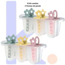 Kit Forminha 12 Picolé Forma Molde Palito Sorvete Gelo Livre Bpa