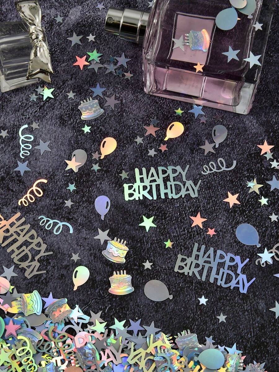 Giấy vụn trang trí hình tròn chấm bi 15g/30g/50g, thích hợp cho bàn tiệc màu bạc sáng bóng, giấy vụn chúc mừng sinh nhật, phù hợp cho tiệc sinh nhật/kỷ niệm theo chủ đề vũ trường. - Nhiều màu - Xem 1