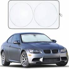 Universal Foldable Car Sun Shade, Reflective Windshield Sunshade, Car Sunshade With Overlapping Design, Automotive Interior Accessories - one-size - View 9