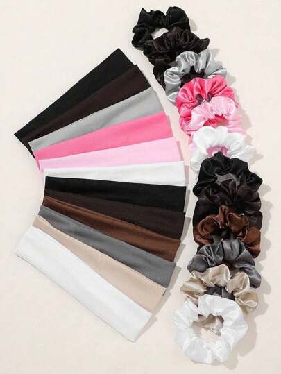 12 pièces/set d'accessoires capillaires simples et décontractés pour femmes en couleur unie, bandeau + serre-tête, convenant pour la vie quotidienne, les sports, le yoga, les décorations d'Halloween, les décorations de Noël, l'automne, les cheveux, les accessoires capillaires, les accessoires capillaires pour femmes, les voyages, les accessoires capillaires, les accessoires pour femmes, l'accessoire capillaire, les accessoires capillaires pour femmes, les outils capillaires, les articles capillaires, les articles, les accessoires de beauté, les cadeaux, les voyages, les cadeaux pour femmes, les articles capillaires, les articles de remplissage de bas de Noël