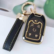 Key Fob Cover Case With Keychain Compatible With Chevy For Chevrolet For For Suburban For Tahoe For Gmc For Yukon XL For Terrain For Acadia Protector Accessories Anti Fall And Dust-Proof Keybag - Butterfly Buckle - View 16