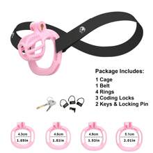 Haifan Chastity Auxiliary Belt Cock Cage For Men Stylish Honeycomb 3D Printed Resin Penis Cage With 4 Sizes Rings SM Products Adults Sex Toys