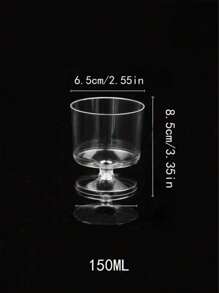 10pcs/5pcs 150ml Plastic Mousse Cups, Reusable Baking Cake Dessert Tools For Decorating, Birthday Party, Wedding, Holiday