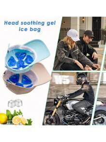Cooling Ice Pack Inserts, Summer Heatstroke Prevention Reusable Head Ice Bag For Cooling Summer Cooling,Beach,Travel