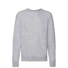 Fruit of the Loom Mens Lightweight Raglan Jumper (Heather Grey) - 灰色 - 查看 1