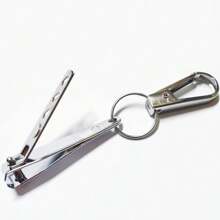 1 / 4 / 12 Chaveiro Mosquetão com Cortador de Unha Compacto e Durável
