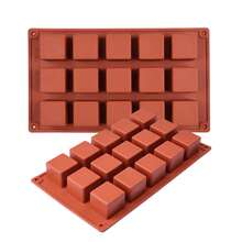 12 Cavities Large Rectangle Granola Bar Silicone Mold/Nutrition/Cereal Bar Mold Energy Bar Maker, Butter Stick Mold - Rust Brown - View 11