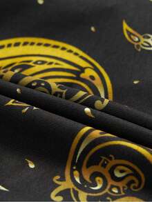 Men's Printed Boxer Briefs, Fashion Suitable For Summer - Black - View 5