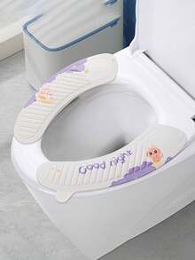 1 Pc Universal Toilet Lid Cover, Warm Toilet Seat Cover, Home Bathroom Accessories For Winter Bathroom Decor Summer