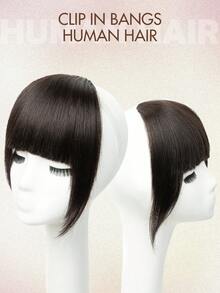 Clip-On Bangs, Real Human Hair, Invisible Bangs Extension, Adjustable For Women, Lightweight And Flowy, Seamless Everyday Wear - Multicolor - View 3