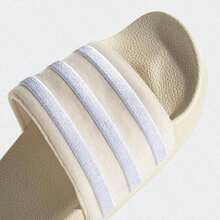 Adidas 舒适休闲百搭情侣拖鞋，时尚拖鞋 GZ3751 - 米色/白色 - 查看 4