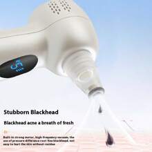 1 Stück Aufladbarer intelligenter kalt/warm Kompressor Gesichtsreiniger, 4 auswechselbare Köpfe, Mikroblasen-Technologie, Tiefenporenreiniger gegen Mitesser, 1100mAh Akku mit langer Laufzeit, Hautpflege und Schönheits-Set für Zuhause (Valentinstags-Geschenk)