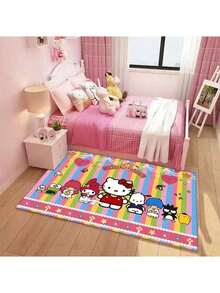 1 pezzo Tappetino da bagno a tema cartoni animati Sanrio Hello Kitty Melody, tappeto da bagno, tappetino da bagno morbido, tappetino da pavimento per vasca da bagno e lavandino. Tappeto con gatto cartoni animati, tappetino da pavimento morbido antiscivolo per uso domestico. Tappetino decorativo da camera da letto.