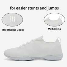 Girls Breathable Cheer Shoes Flexible Cheer Shoes For Tumbling Cheerleading Shoes For Gymnastics