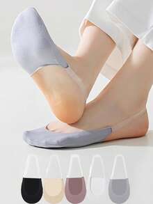 夏季女士透明吊带短袜，冰丝面料，清凉舒适，隐形高跟，低帮船袜，圣诞礼物