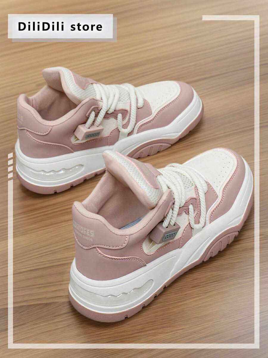 Women Daily Wear Fashionable Comfortable Casual Shoes - Pink - View 1