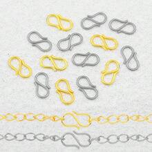 20pcs Stainless Steel S-Hook Connectors - DIY Necklace, Bracelet Jewelry Making Accessories - S Buckle - View 6