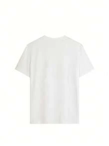 Disney Camiseta de mujer de manga corta de cuello redondo con estampado de cerezas y Mickey en estilo casual y suelto, colaboración Disney, color blanco, talla S