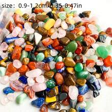 200 szt./150 szt./100 szt./50 szt./30 szt./20 szt./10 szt./5 szt. Naturalne kryształowe polerowane kruszone kamienie, surowe kamienie, mieszane kolorowe polerowane kamienie, kamienie bębnowane, kamienie do akwariów, kamienie do doniczek, dekoracyjne kamienie do oczek wodnych, miniaturowe kamienie dekoracyjne - Wielokolorowe - Zobacz 3