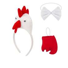 3 chiếc thời trang dễ thương đầu Hooper động vật mũ nón tiệc ngày lễ gà tóc phụ kiện ba chiều gà trống vàng thích hợp cho tiệc ngày lễ mặc dạ hội hóa trang mặc quà sinh nhật quà tặng ngày lễ bộ gà vàng ba chiều mũ gà vàng ba chiều vũ hội halloween - Nhiều màu - Xem 17